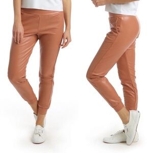 Commando Faux Leather Joggers Size L
